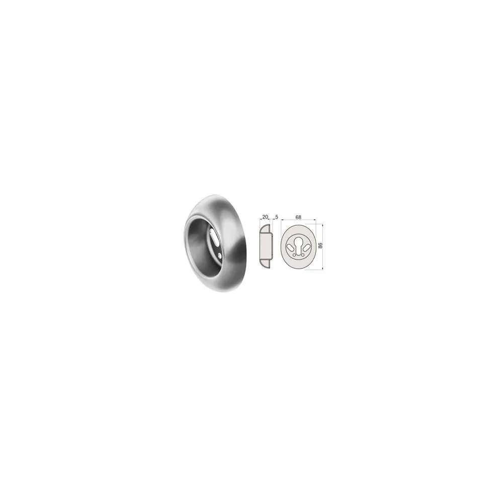 BOCCHETTA ANTISTRAPPO A5683GR CROMO SATINATO