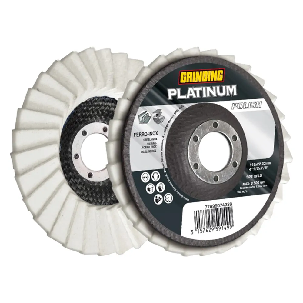 DISCO LAMELLARE 'PLATINUM POLISH' PER FERRO/INOX ø 115 x 22 DISCO LAMELLARE 'PLATINUM POLISH' PER FERRO/INOX ø 115 x 22