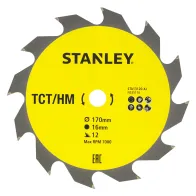 LAMA PER SEGA CIRCOLARE 'DENTI GRANDI' ø 170 mm - foro 16 mm