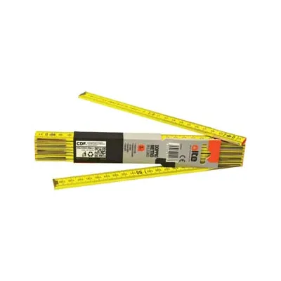 DOPPIOMETRO IN LEGNO GIALLO