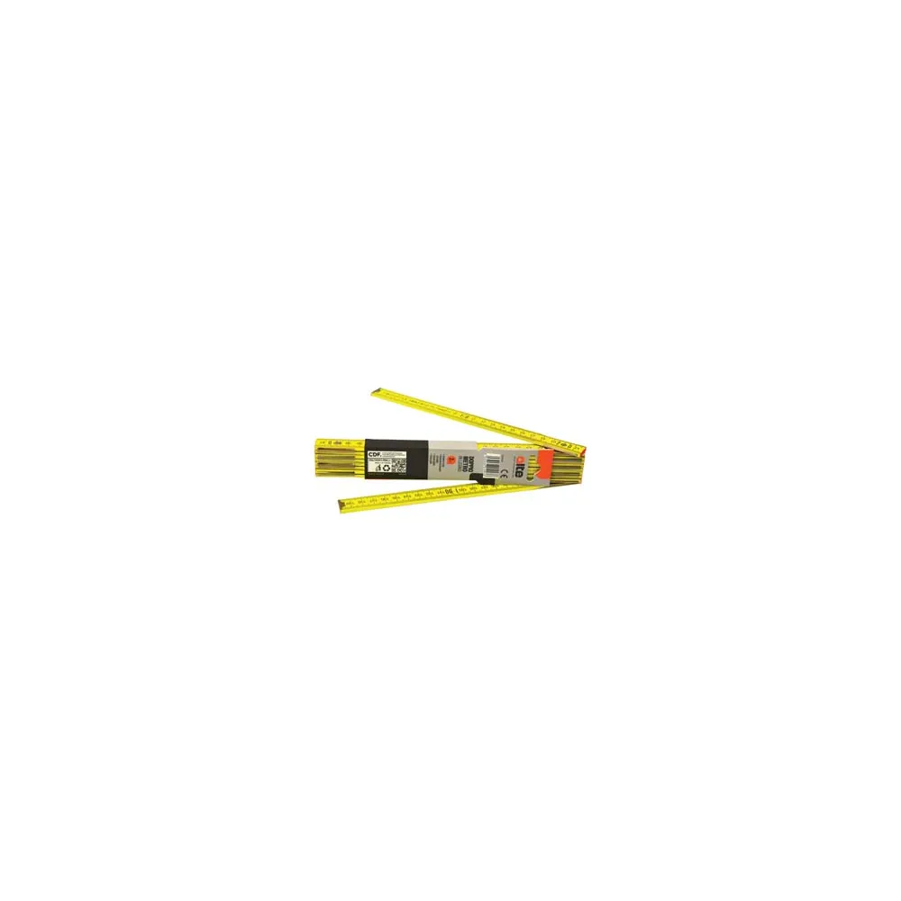 DOPPIOMETRO IN LEGNO GIALLO
