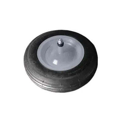 RUOTA PER CARRIOLA GOMMA PIENA PERNO MM.12X210