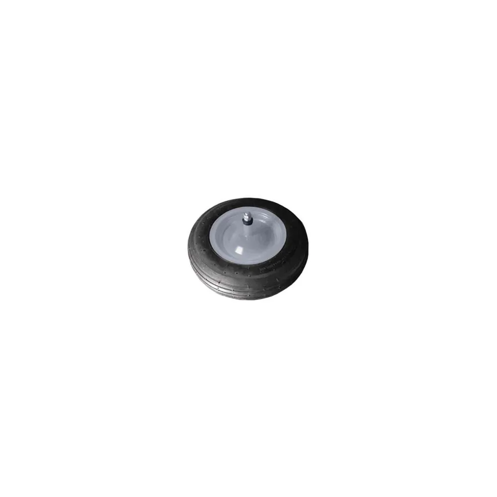 RUOTA PER CARRIOLA GOMMA PIENA PERNO MM.12X210