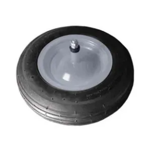RUOTA PER CARRIOLA GOMMA PIENA PERNO MM.12X210