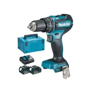 TRAPANO AVVITATORE PERCUSS. 2 VEL. 2 BATT. LITIO 18V 5AH (DHP485RTJ)