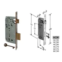 SERRATURA A BUSSOLA PATENT DA INFILARE BORDO QUADRO BRONZATO
