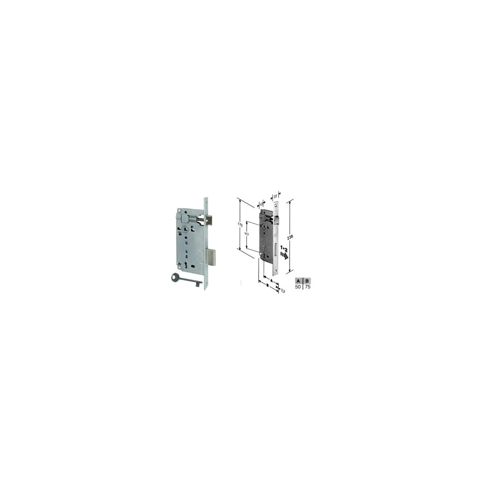 SERRATURA A BUSSOLA PATENT DA INFILARE BORDO QUADRO CROM. OP.