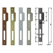 CONTROPIASTRA PER SERRATURA A BUSSOLA PATENT BORDO QUADRO