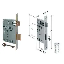 SERRATURA A BUSSOLA PATENT RIDOTTA DA INFILARE BORDO QUADRO BRONZATO