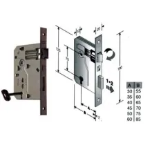 SERRATURA A BUSSOLA PATENT RIDOTTA DA INFILARE BORDO QUADRO BRONZATO