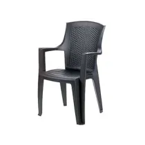 SEDIA POLTRONA DA GIARDINO "EDEN" ANTRACITE