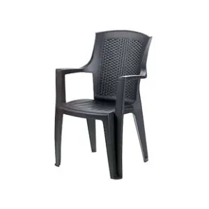 SEDIA POLTRONA DA GIARDINO "EDEN" ANTRACITE
