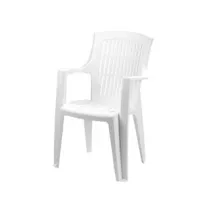 SEDIA POLTRONA DA GIARDINO "ARPA" BIANCA