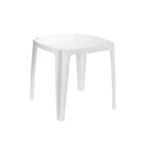 TAVOLO DA GIARDINO "75X75" BIANCO CM.75X75X72H.