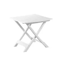 TAVOLO DA GIARDINO PIEGHEVOLE "TEVERE" BIANCO CM.79X72X70H.