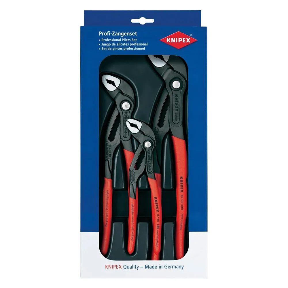 SET PINZA POLIGRIP REGOLABILE 'COBRA' mm 180 - 250 - 300 SET PINZA POLIGRIP REGOLABILE 'COBRA' mm 180 - 250 - 300
