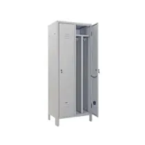 ARMADIO SPOGLIATOIO SPORCO/PULITO SLIM A DUE ANTE MONTATO