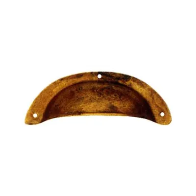 MANIGLIE PER MOBILI A CONCHIGLIA MOD.15122 IN OTTONE ANTICATO