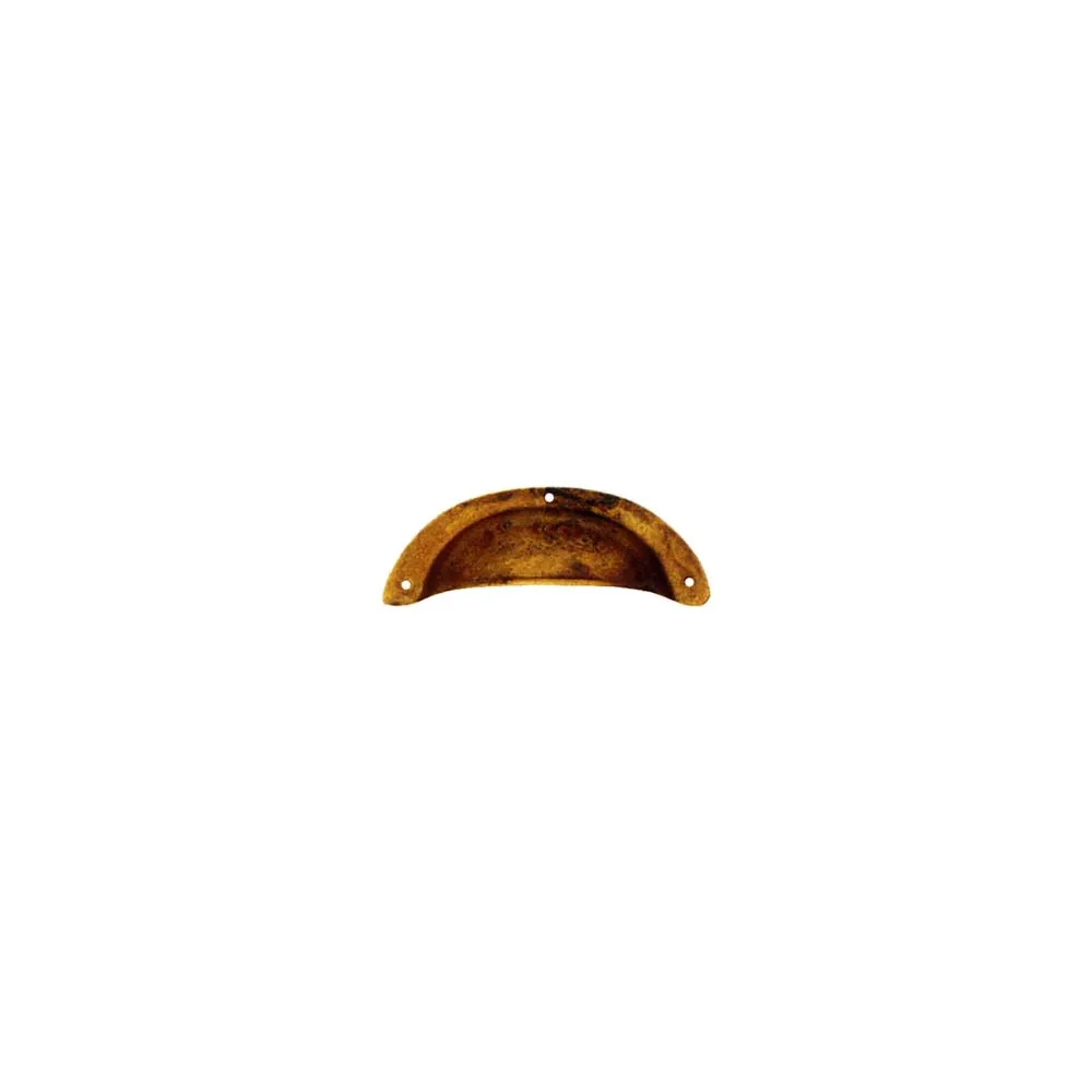 MANIGLIE PER MOBILI A CONCHIGLIA MOD.15122 IN OTTONE ANTICATO