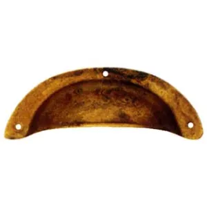 MANIGLIE PER MOBILI A CONCHIGLIA MOD.15122 IN OTTONE ANTICATO