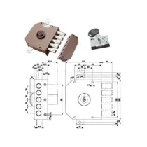 SERRATURA TRIPLICE APPLIC.S/SCROCCO CILINDRO C10 CHIAVE PIATTA 30620