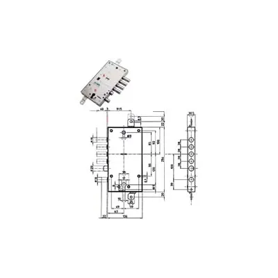 SERRATURA TRIPL.APPLICARE MULTIF.SCROCCO CIL.EU.+ DM BLINDATE 54597