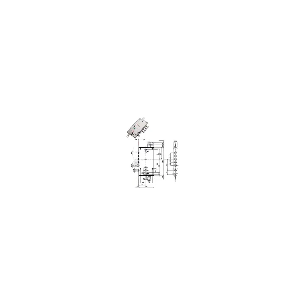 SERRATURA TRIPL.APPLICARE MULTIF.SCROCCO CIL.EU.+ DM BLINDATE 54597