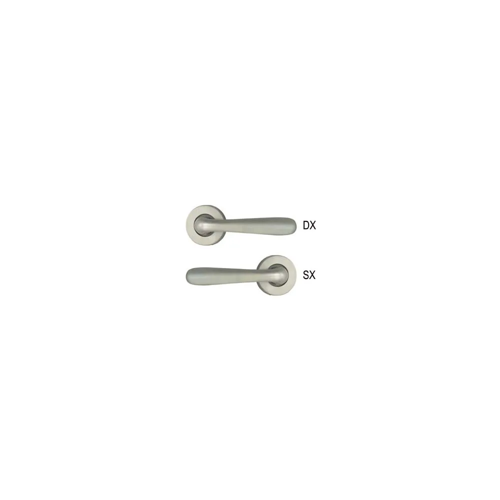 MEZZA MANIGLIA KAROL SERIE 9561 IN ZAMA FINITURA OTTONE CROMO SATINATO