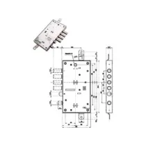 SERRATURA TRIPL.APPLICARE MULTIFUN.SCROCCO D/MAPPA BLINDATE 54595