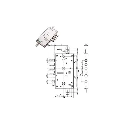 SERRATURA TRIPL.APPLICARE MULTIFUN.SCROCCO D/MAPPA BLINDATE 54595