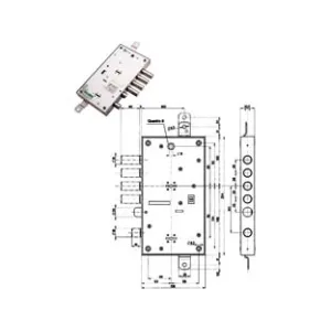 SERRATURA TRIPL.APPLICARE MULTIFUN.SCROCCO D/MAPPA BLINDATE 54595