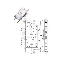 SERRATURA TRIPLICE INFILARE MULTIF. SCROCCO D/MAPPA BLINDATE 54795