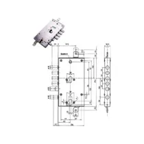 SERRATURA TRIPLICE APPLICARE MULTIFU.SCROCCO CIL.EU BLINDATE 85595