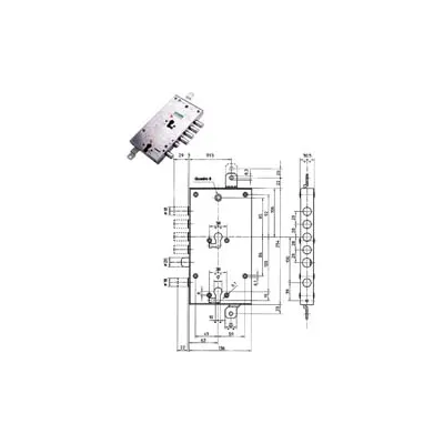 SERRATURA TRIPLICE APPLICARE MULTIFU.SCROCCO CIL.EU BLINDATE 85595