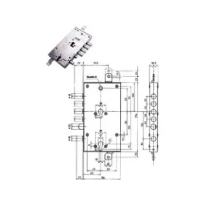 SERRATURA TRIPLICE APPLICARE MULTIFU.SCROCCO CIL.EU BLINDATE 85595