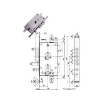 SERRATURA TRIPLICE INFILARE MULTIF. SCROCCO CIL. EUR. BLINDATE 85795
