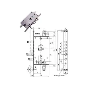 SERRATURA TRIPLICE INFILARE MULTIF. SCROCCO CIL. EUR. BLINDATE 85795