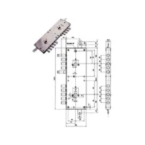 SERRATURA TRIPLICE APPLICARE MULTIFUN.SCROCCO CIL.EU BLINDATE 85574