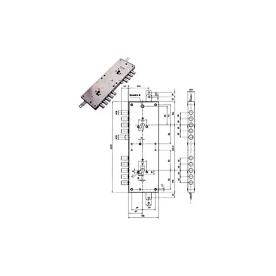 SERRATURA TRIPLICE APPLICARE MULTIFUN.SCROCCO CIL.EU BLINDATE 85574