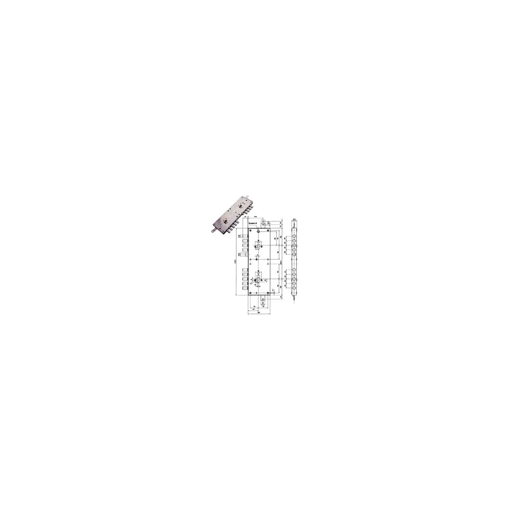 SERRATURA TRIPLICE APPLICARE MULTIFUN.SCROCCO CIL.EU BLINDATE 85574