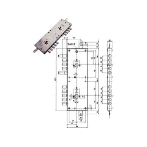 SERRATURA TRIPLICE APPLICARE MULTIFUN.SCROCCO CIL.EU BLINDATE 85574
