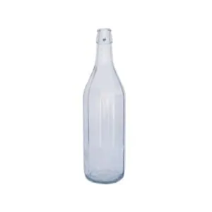 BOTTIGLIA PER ACQUA COSTOLATA TRASPARENTE