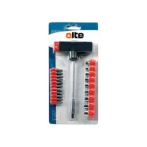INSERTI E BUSSOLE MANICO "T" IN SET 22 PEZZI