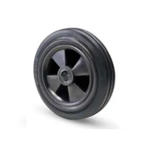 RUOTE INDUSTRIALI SEMPLICI FLANGIA TERMOPLASTICA IN GOMMA "112B"