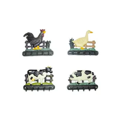 GANCI APPENDITUTTO IN GHISA DECORATI