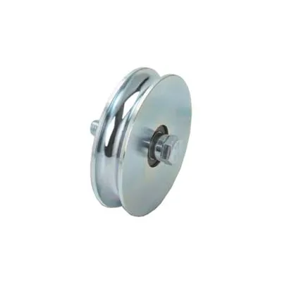 RUOTA CANCELLI GOLA TONDA CON 2 CUSCINETTI A SFERA ART.405