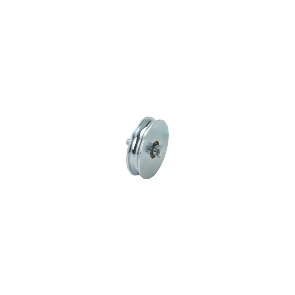 RUOTA CANCELLI GOLA TONDA CON 2 CUSCINETTI A SFERA ART.405