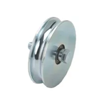 RUOTA CANCELLI GOLA TONDA CON 2 CUSCINETTI A SFERA ART.405