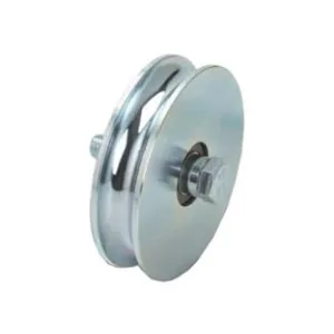 RUOTA CANCELLI GOLA TONDA CON 2 CUSCINETTI A SFERA ART.405