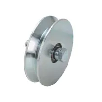 RUOTA CANCELLI GOLA V CON 2 CUSCINETTI A SFERA ART.407